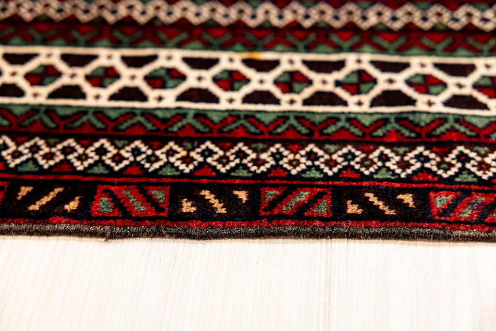 Vintage Persian Baluchi Wool Rug  192cm x 88cm