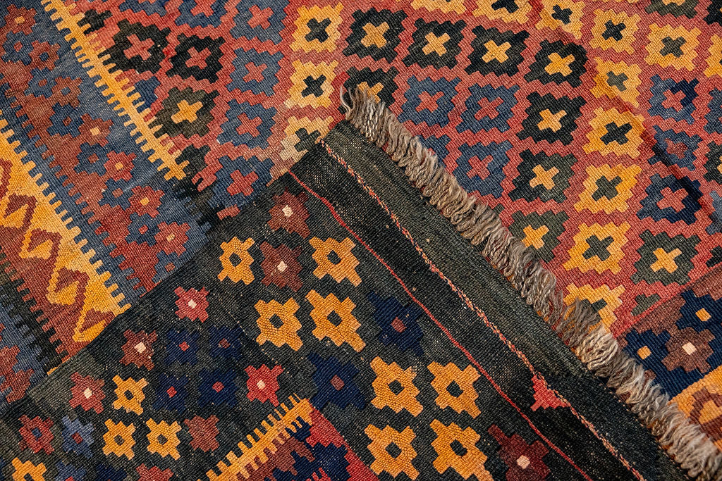 Vintage c.1970'S Persian Wool Kilim 289cm x 190cm