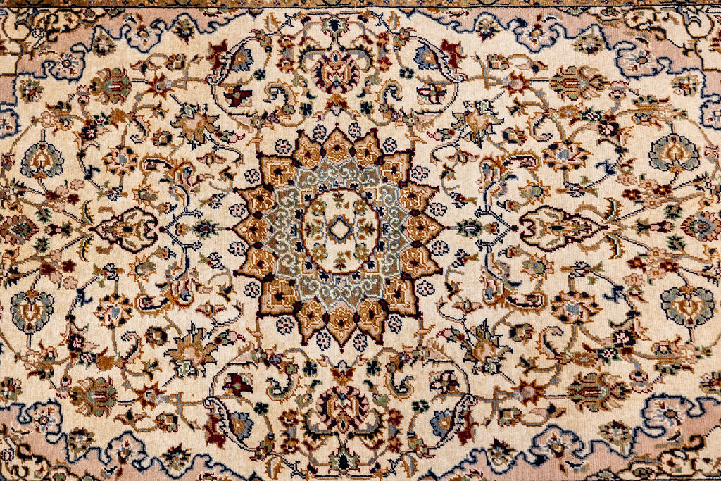 Cream Afghan Kundus Merinos Wool Rug 183cm x 117cm