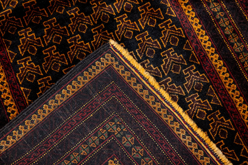 Vintage Persian Baluchi Wool Rug 183cm x 103cm