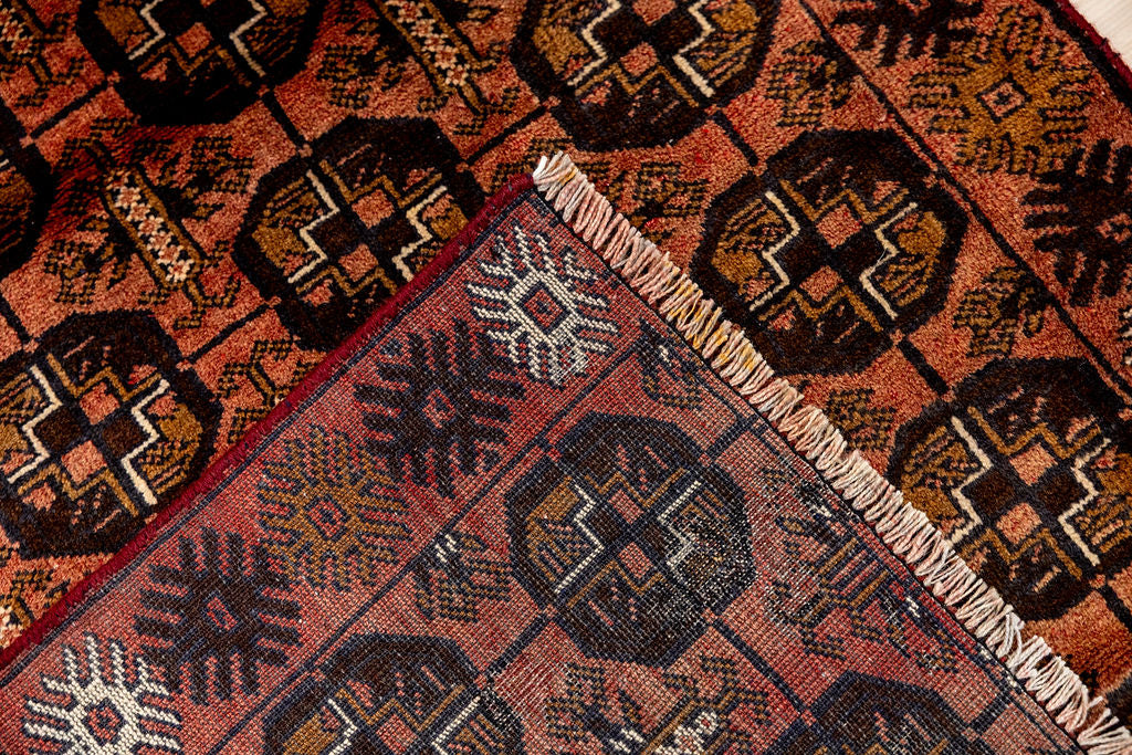 Vintage c.1970's Afghan Bokhara Wool Rug 120cm x 88cm