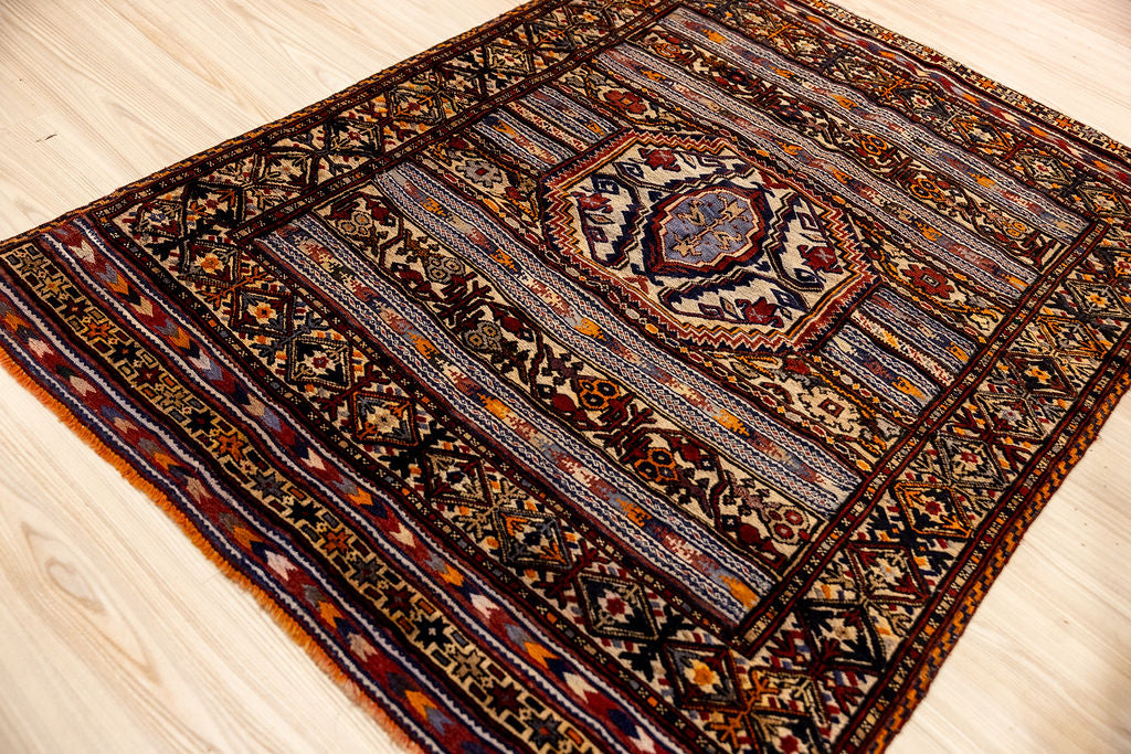 Tribal Persian Sumak Wool Rug 175cm x 127cm