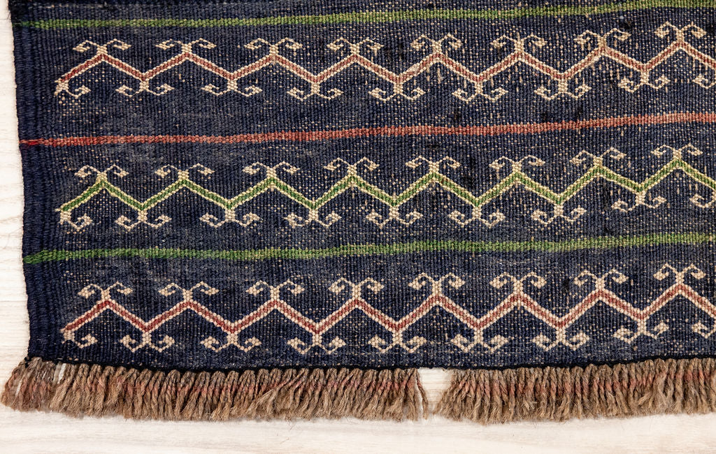 Green Persian Baluchi Wool Rug 145cm x 85cm