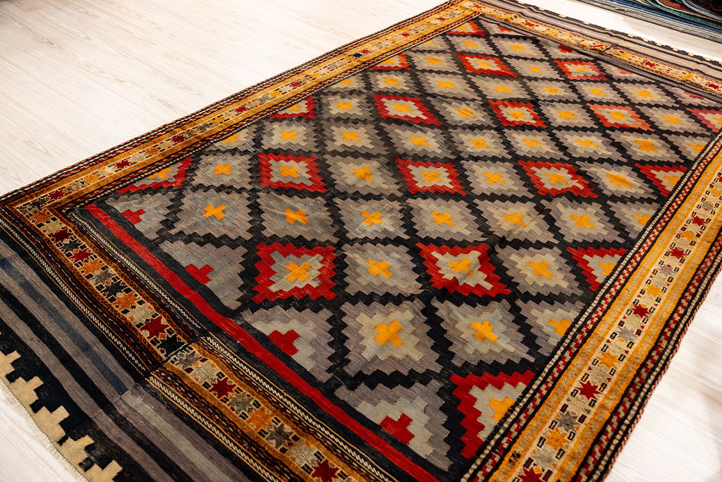 Multicolour Vintage Persian Wool Kilim 288cm x 190cm