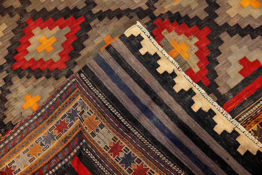 Multicolour Vintage Persian Wool Kilim 288cm x 190cm