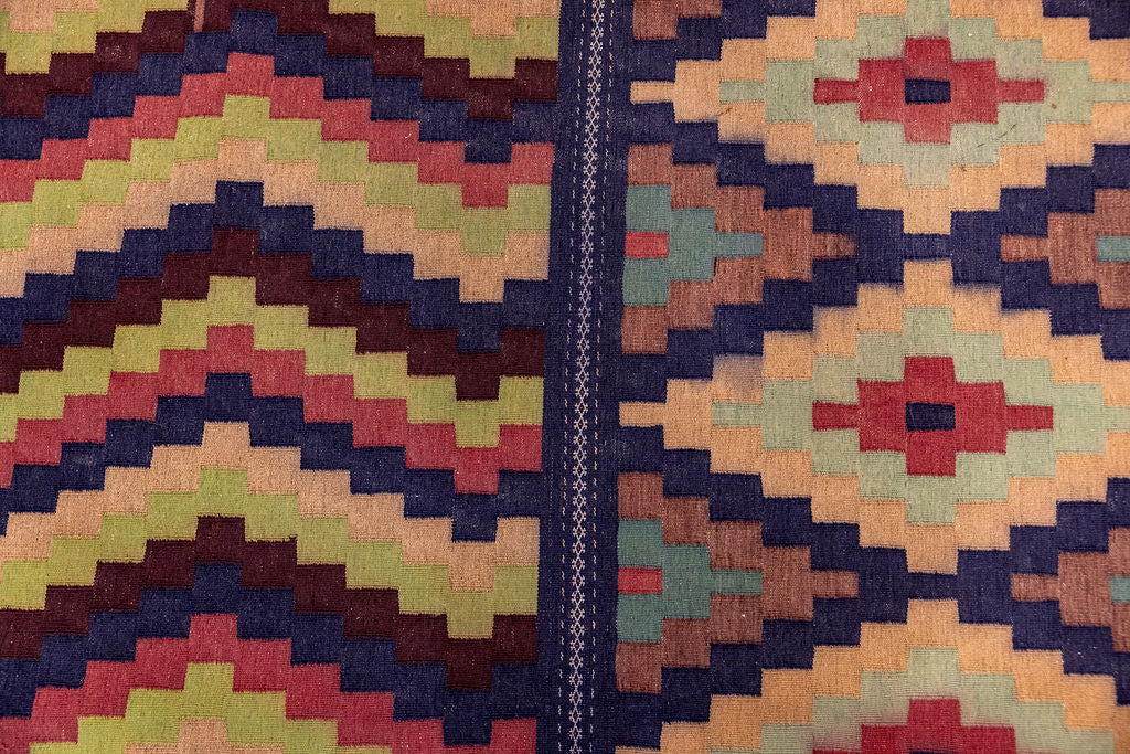 Multicolour Vintage Persian Wool Kilim 288cm x 185cm