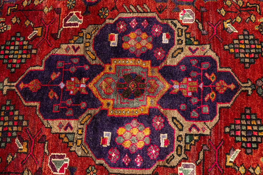 Vintage c.1970's Persian Hamadan Wool Rug 225cm x 137cm
