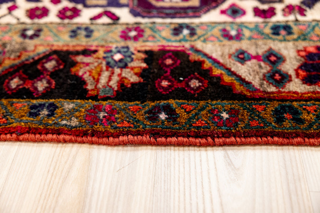 Vintage c.1970's Persian Hamadan Wool Rug 225cm x 137cm