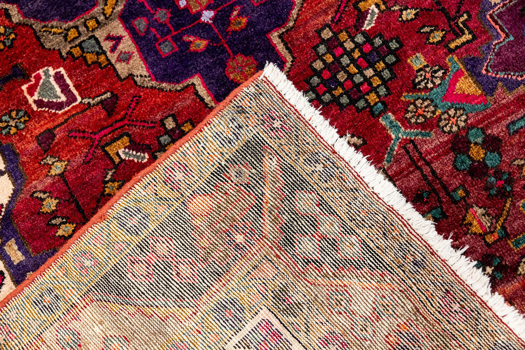 Vintage c.1970's Persian Hamadan Wool Rug 225cm x 137cm