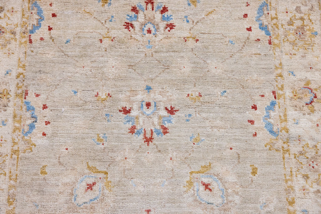 Muted Afghan Chobi Wool Runner 330cm x 82cm