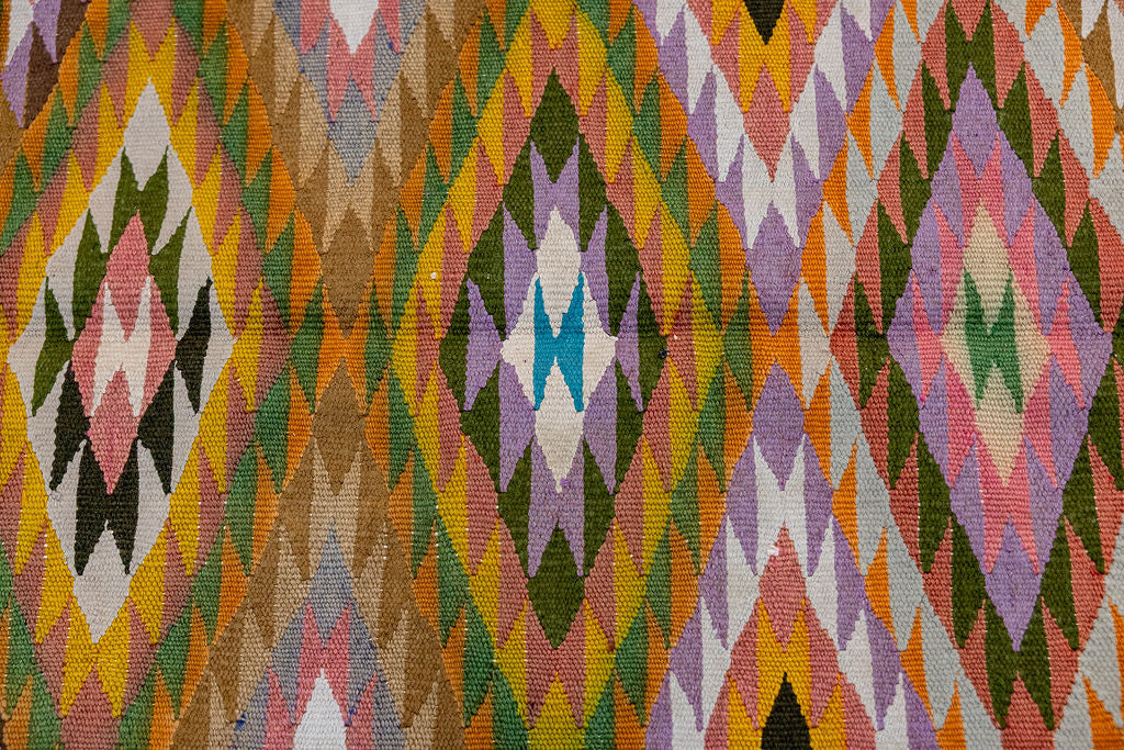 Multicolour Boho Afghan Kilim 190cm x 102cm