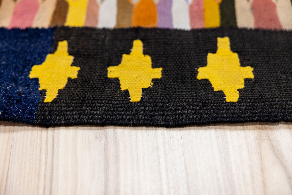 Multicolour Boho Afghan Kilim 190cm x 102cm
