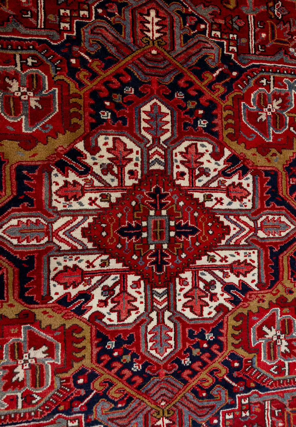 Red Persian Heriz Wool Rug 350cm x 260cm