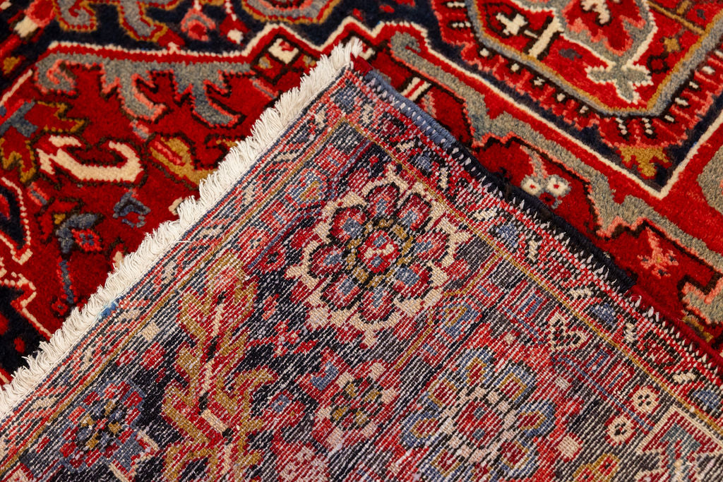 Red Persian Heriz Wool Rug 350cm x 260cm