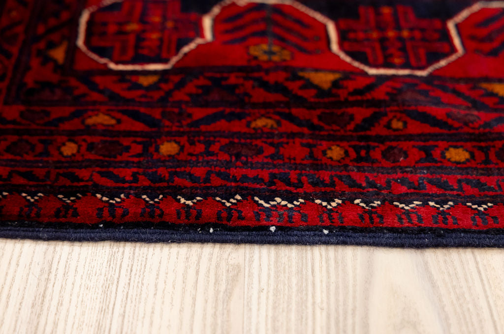 Red Fine Afghan Kundus Wool Rug 338cm x 250cm