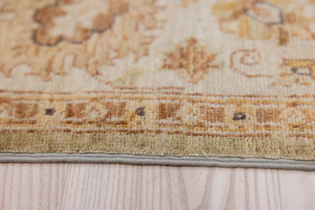 Muted Green Afghan Chobi Wool Rug 190cm x 150cm