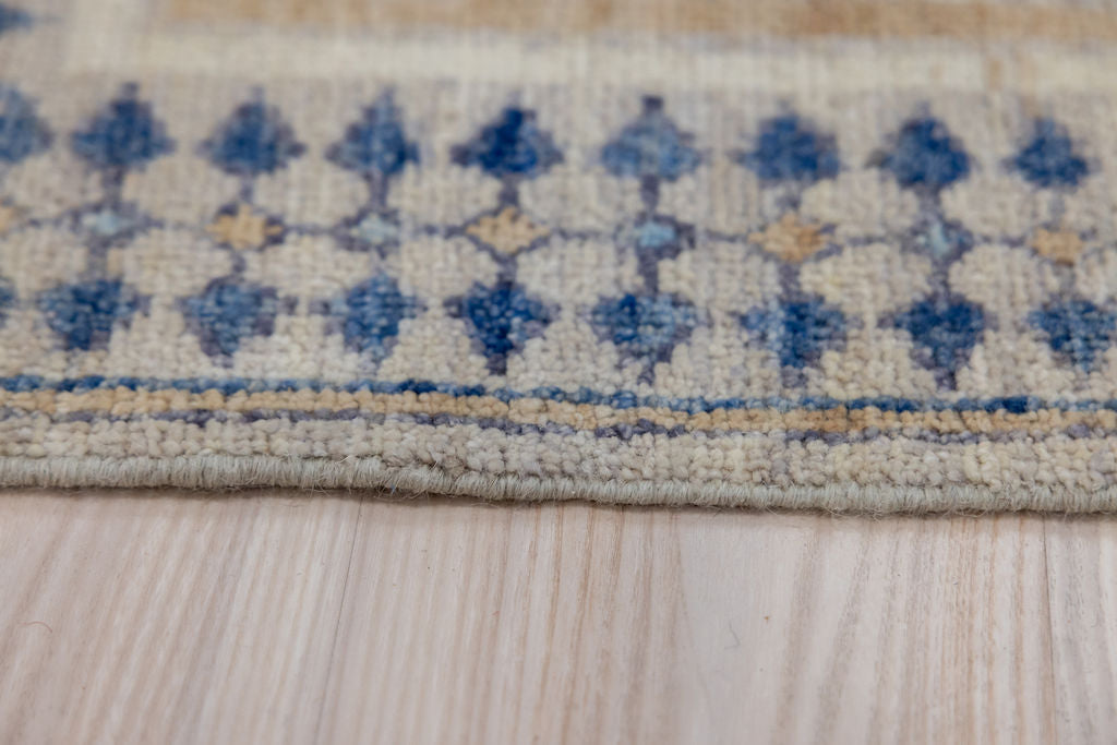 Blue Afghan Chobi Wool Rug 190cm x 122cm