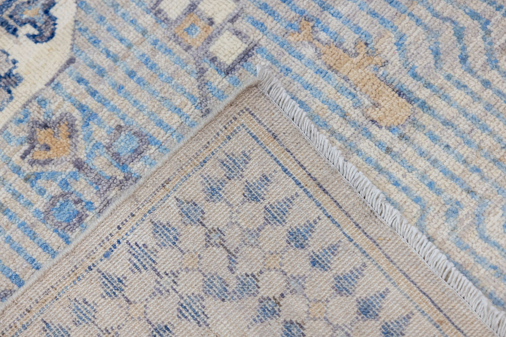 Blue Afghan Chobi Wool Rug 190cm x 122cm
