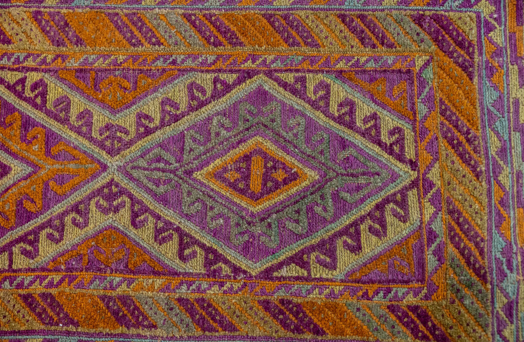 Multicolour Persian Meshwani Wool Runner 380cm x 81cm