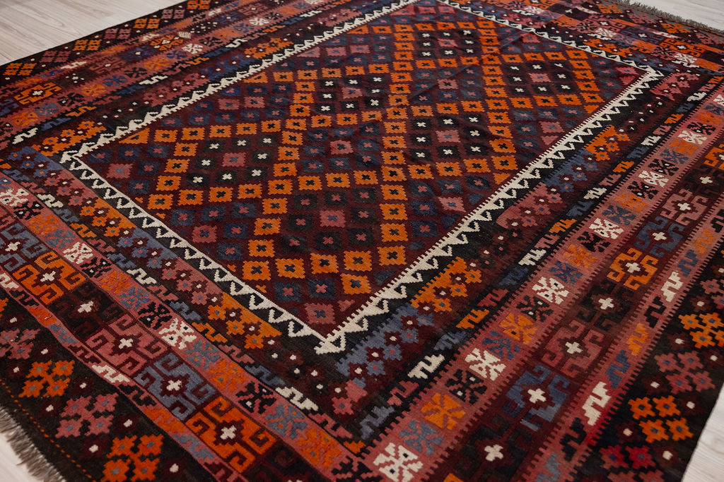 Vintage c1960's Persian Wool Kilim 289cm x 240cm