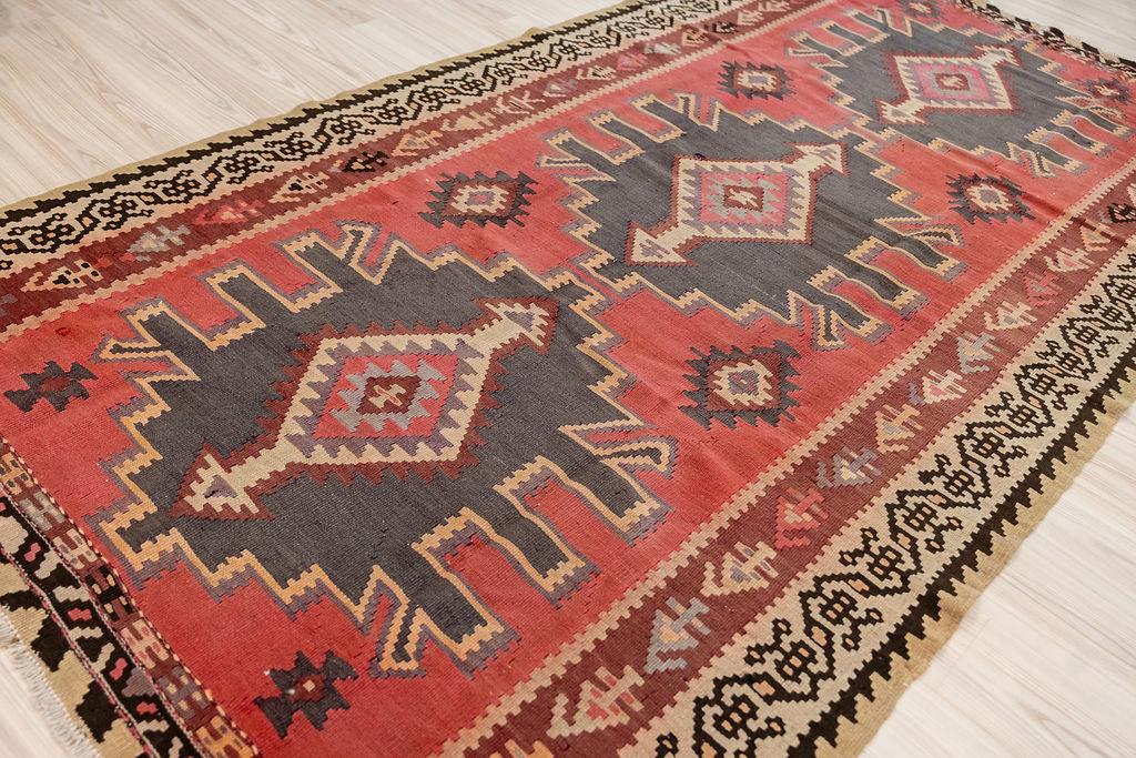 Vintage c1970's Turkish Wool Kilim 300cm x 160cm