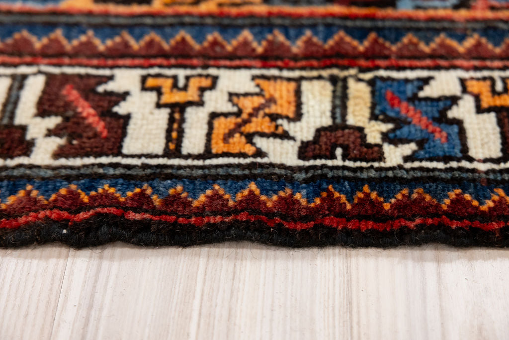 Vintage Persian Hamadan Wool Runner 287cm x 118cm