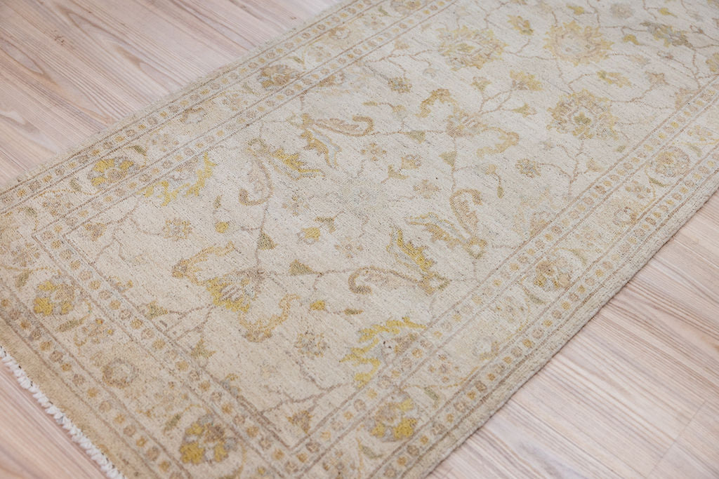 Muted Earthy Afghan Chobi Wool Runner 375cm x 80cm