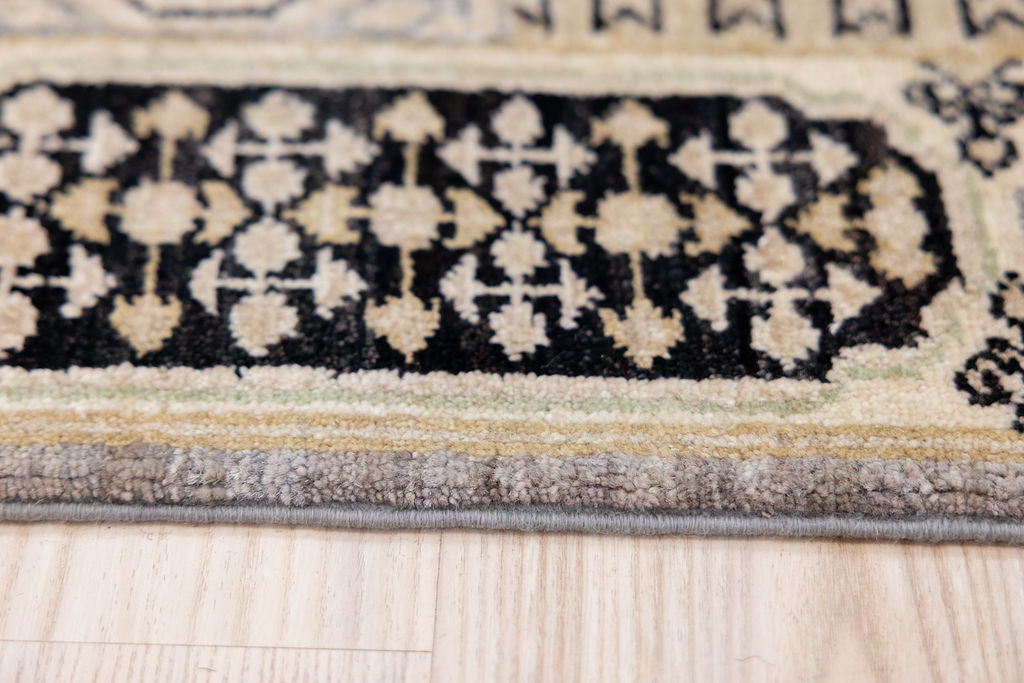 Muted Mamluk Afghan Chobi Wool Rug 154cm x 102cm