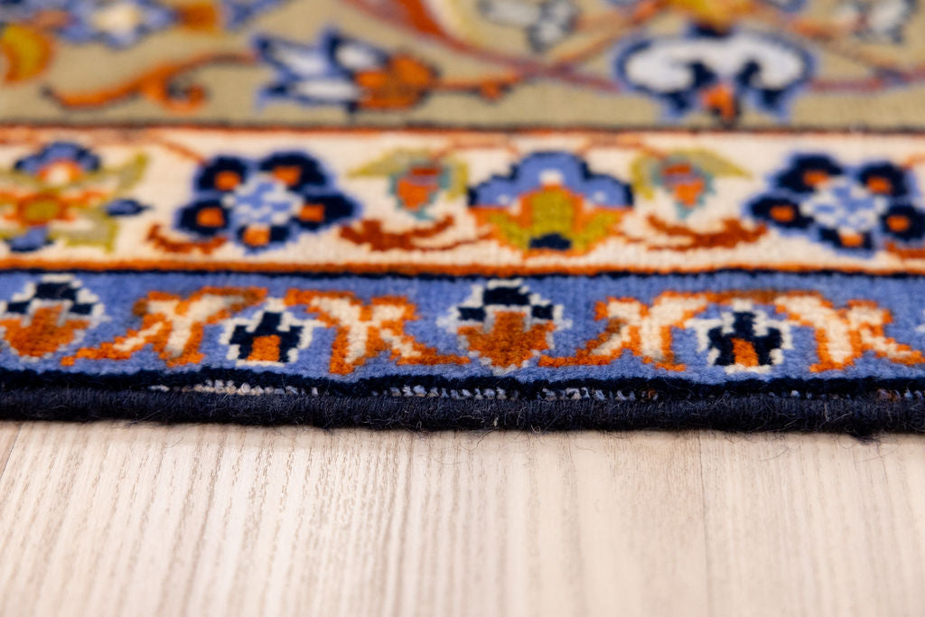 Vintage Cream Persian Kashan Wool Rug 405cm x 290cm