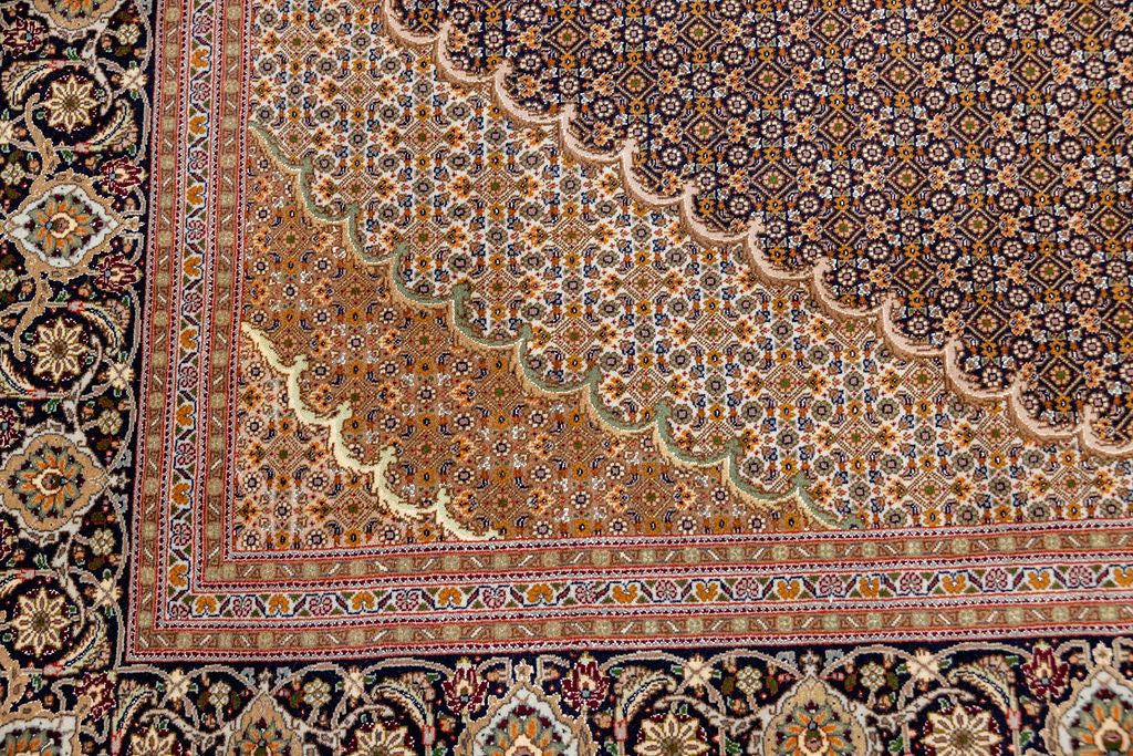 Fine Persian Tabriz Silk n Wool Rug 298cm x 200cm