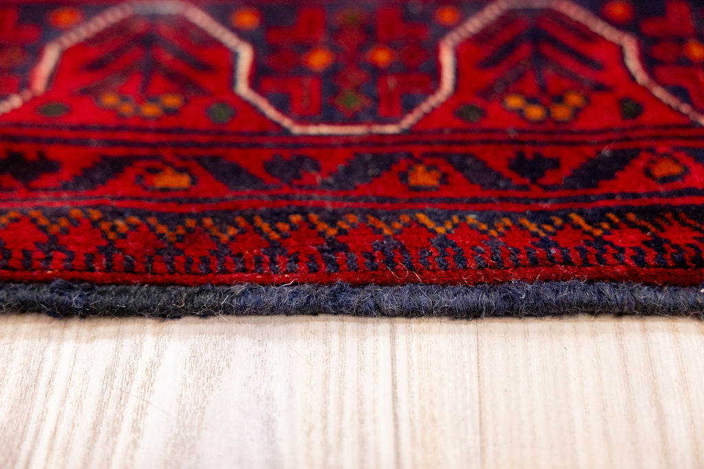 Red Fine Afghan Kundus Wool Runner 512cm x 79cm