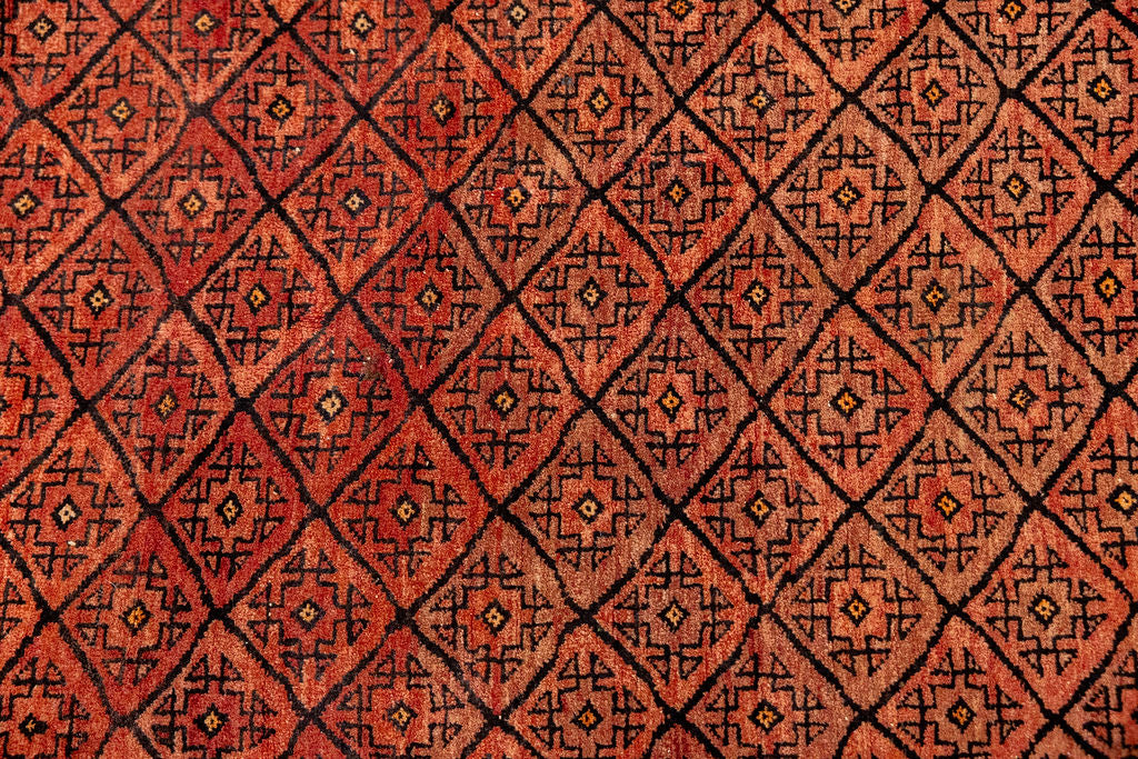 Vintage c.1950's Persian Turkoman Wool Rug 250cm x 143cm