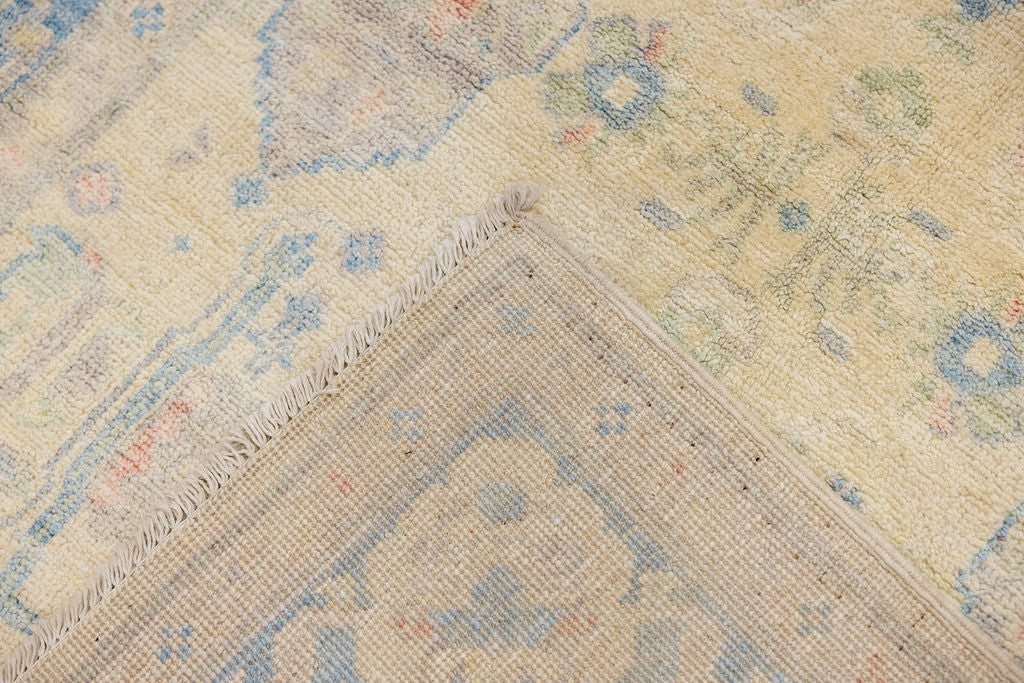 Muted Blue Afghan Chobi Wool Rug 178cm x 118cm