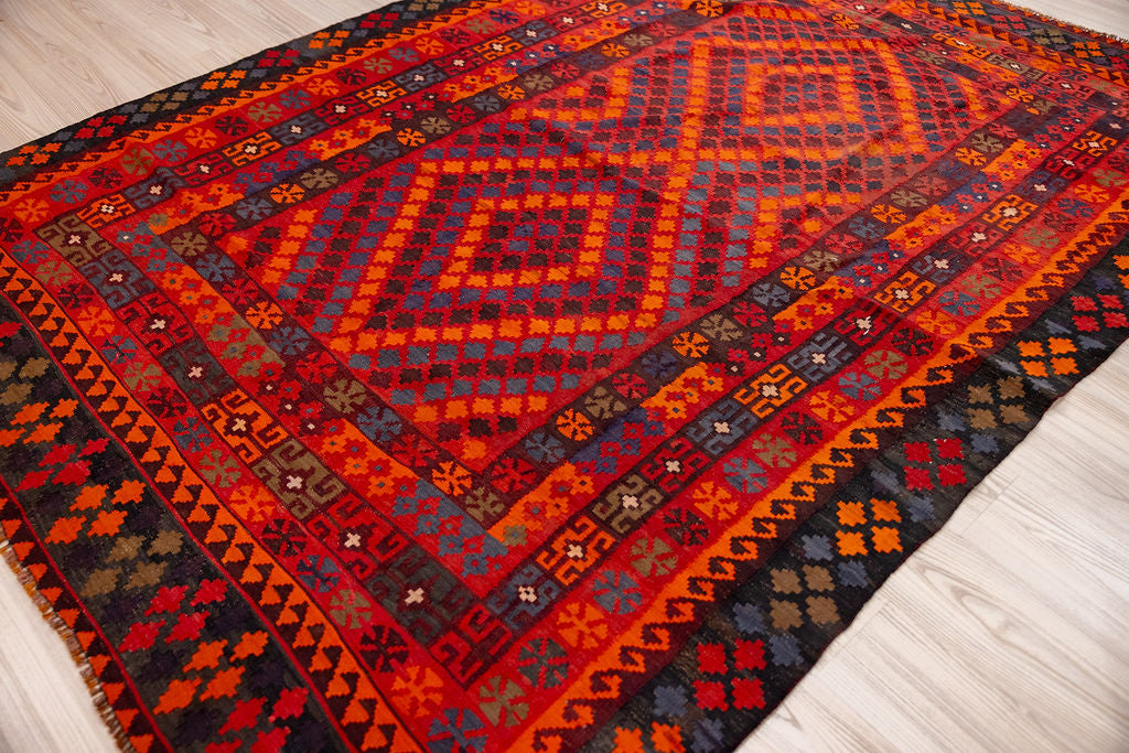Vintage Persian Wool Kilim 250cm x 175cm