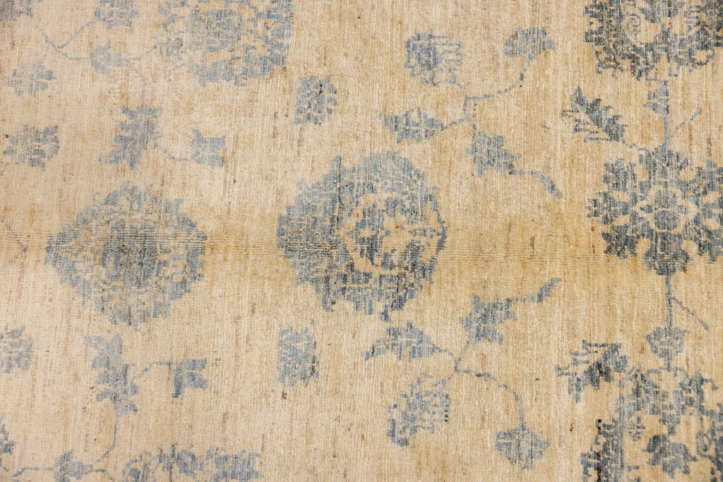 Cream Afghan Chobi Wool Rug 253cm x 156cm