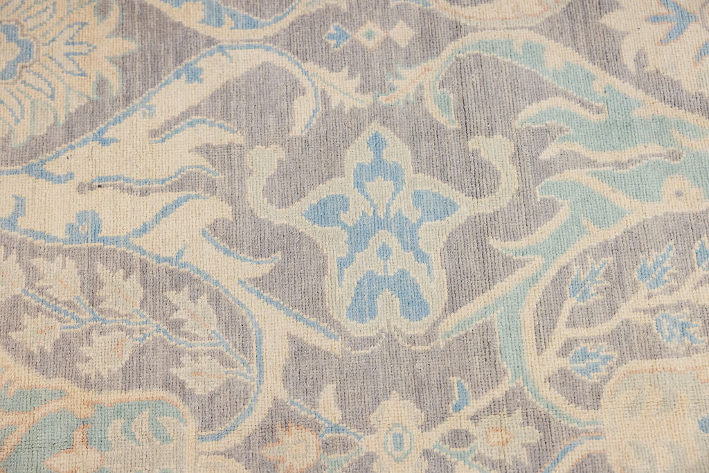 Muted Brown Afghan Chobi Wool Rug 297cm x 204cm