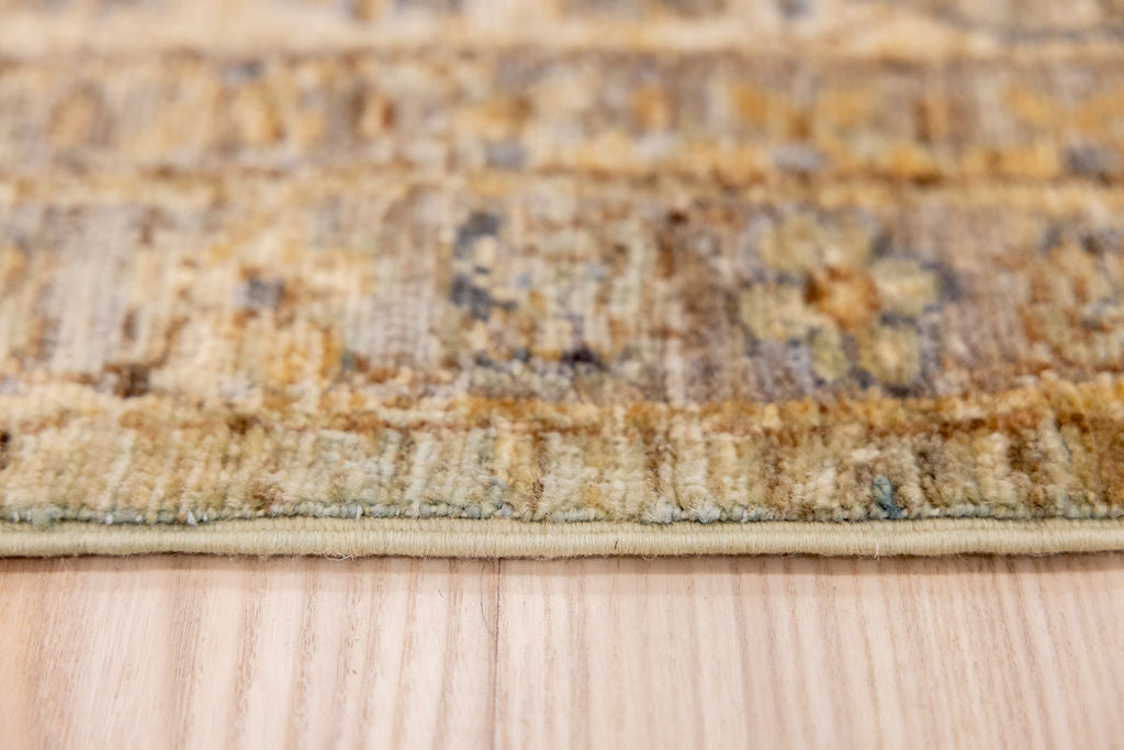 Green Rare Vintage Afghan Chobi Wool Rug 369cm x 258cm