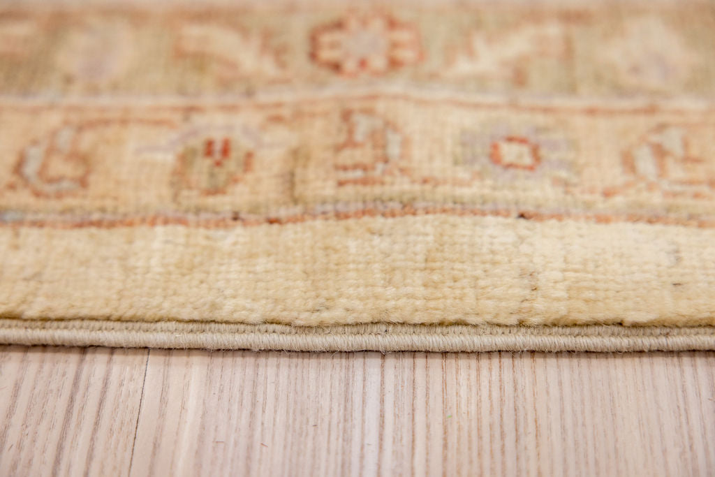 Cream Natural Afghan Chobi Wool Rug 300cm x 252cm
