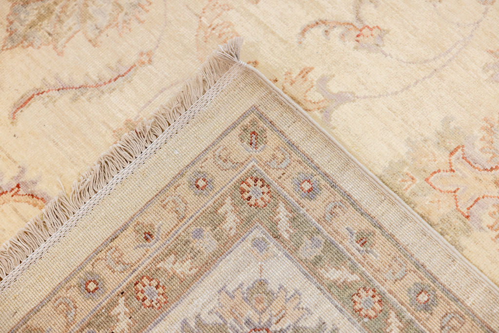 Cream Natural Afghan Chobi Wool Rug 300cm x 252cm