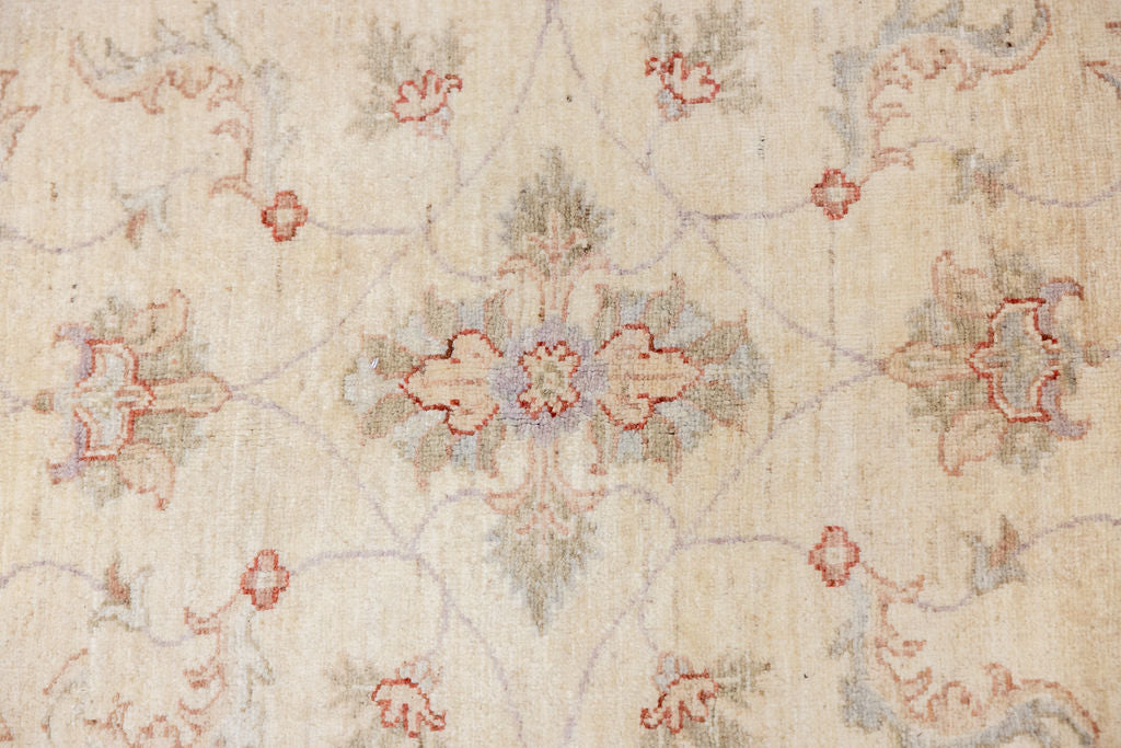 Cream Natural Afghan Chobi Wool Rug 300cm x 252cm
