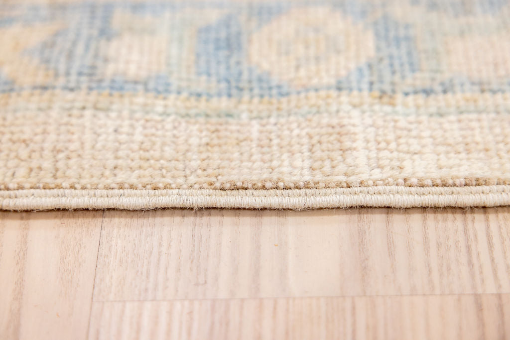 Light Peach Afghan Oushak Chobi Wool Rug 360cm x 276cm