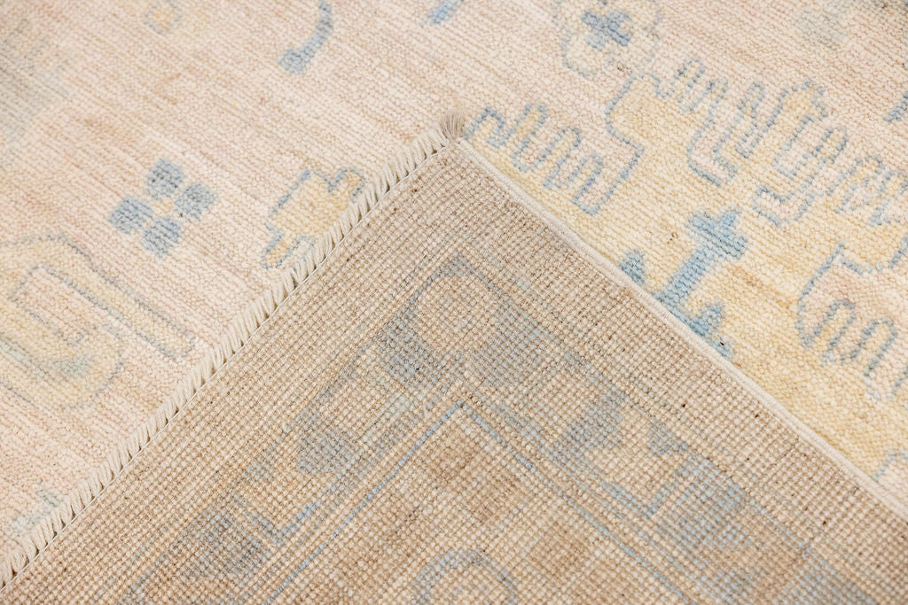 Light Peach Afghan Oushak Chobi Wool Rug 360cm x 276cm