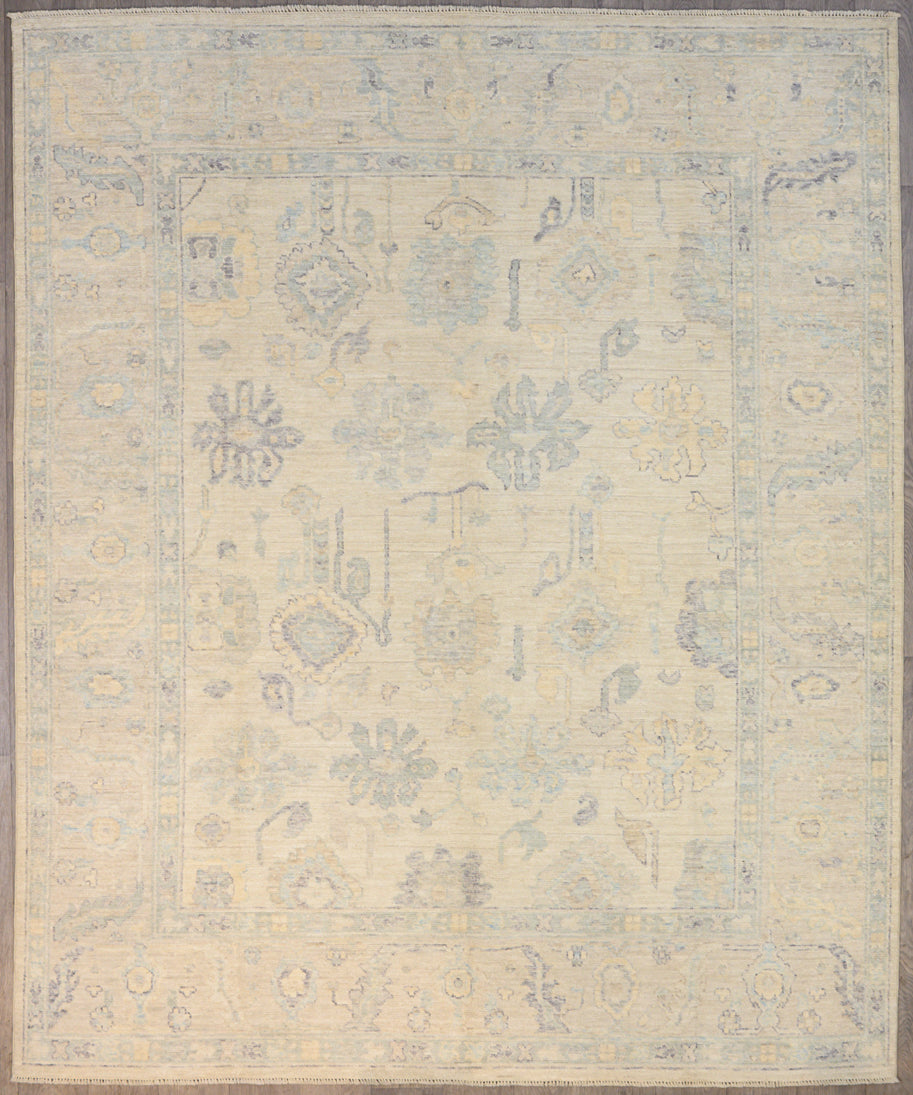 uthentic Handknotted Muted Afghan Chobi Wool Rug 300cm x 248cm suitable for large areas
Beauitful muted tones all made from natural vegetable dyes, hint of light blues & creams