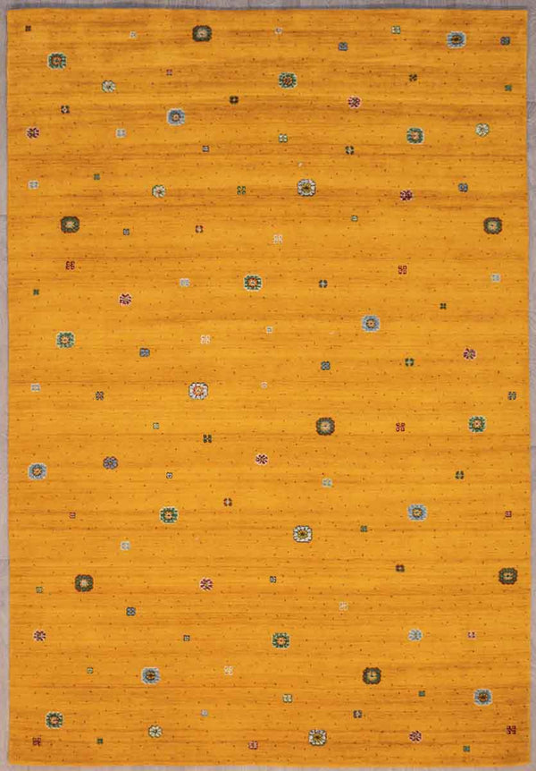 Authentic Handloomed Persian Gabbeh Wool Rug suit MCM or contemporary interior

Thick Pile Gabbeh Rug gives a soft comfortable feel, suitable for all internal areas
Mustard Orange tones will lighten up a room with colour and character
Durable and Wear Resistant Suitable for High Traffic Areas
Handmade by the local artisans in Central Asia&nbsp;
