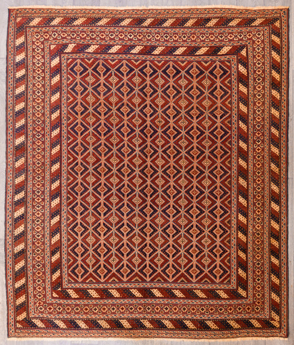 Red Fine Persian Meshwani Wool Rug 240cm x 200cm
