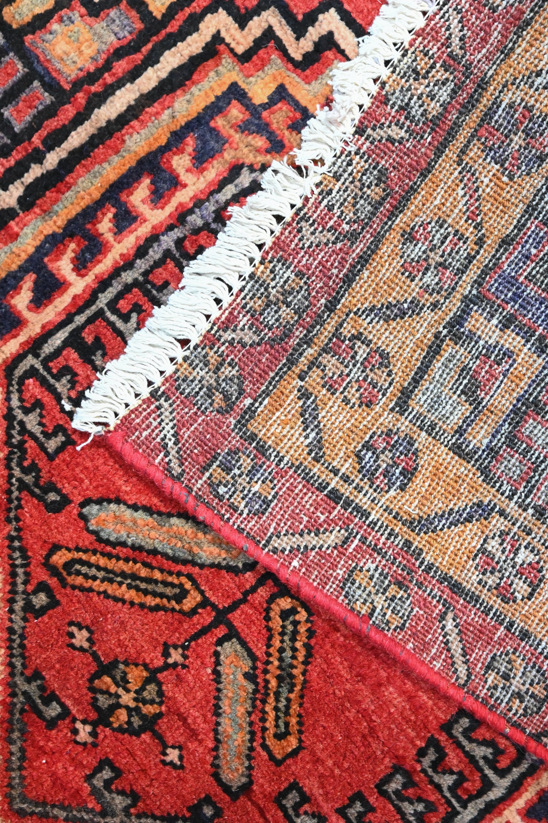 Vintage c.1980's Persian Hamadan Runner - (420 cm x 107 cm)