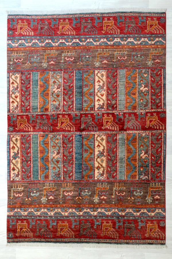 Fine Wool Chobi Rug (124w x 178h)