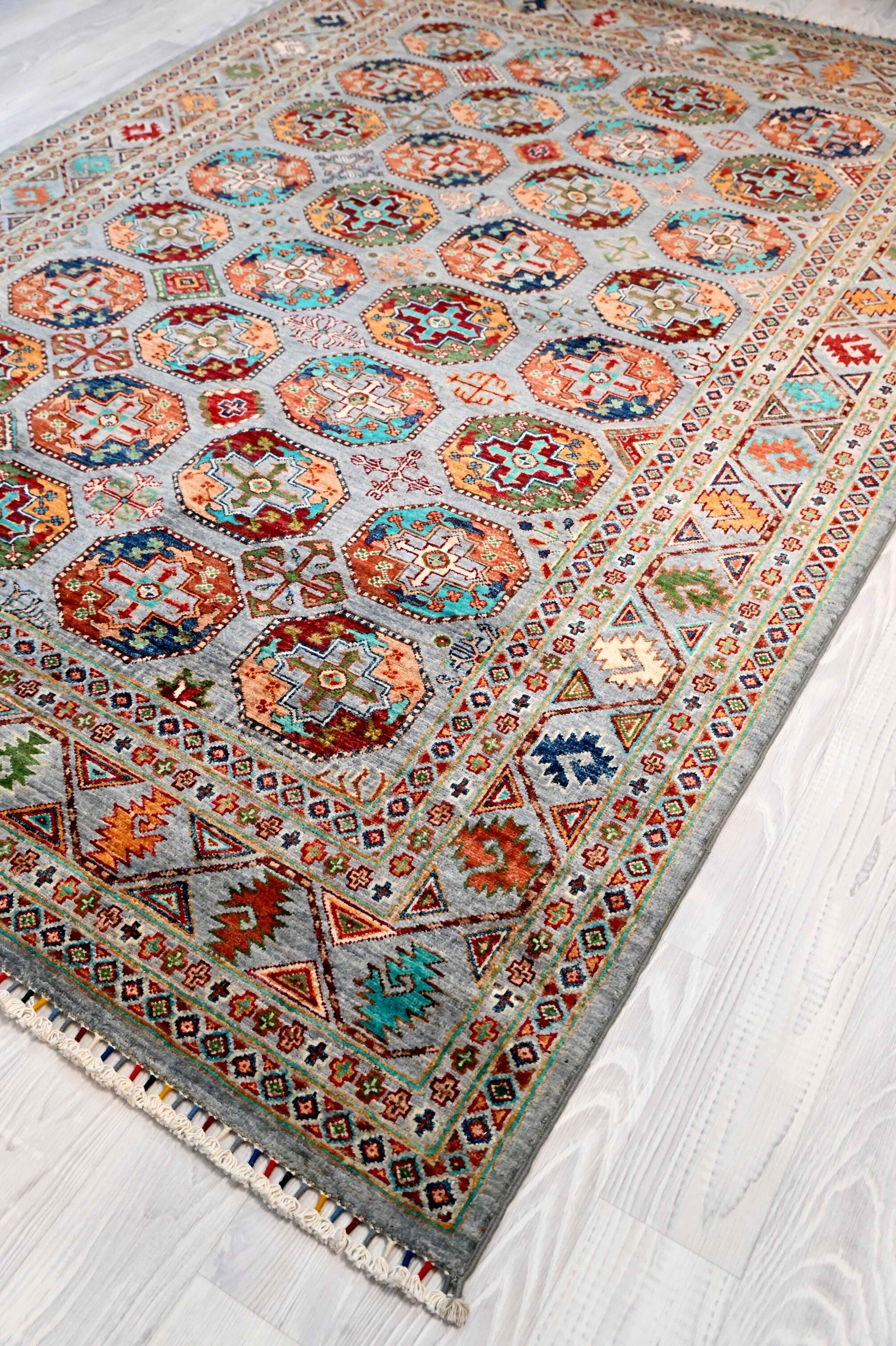 Fine Wool Geometric Chobi Rug (172w x 253h)