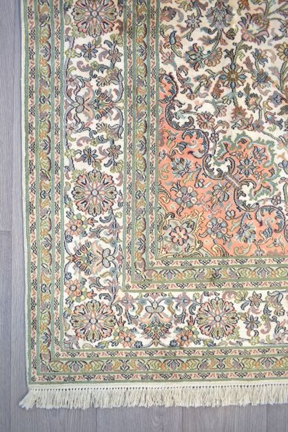 Kashmiri Super Fine Pure Silk Rug (286h x 204w)