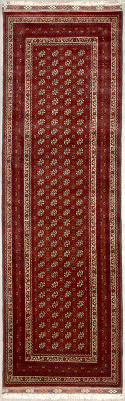 Khoja Roshnai Mowri Runner Guaranteed Original Handknotted runner woven in Central Asia